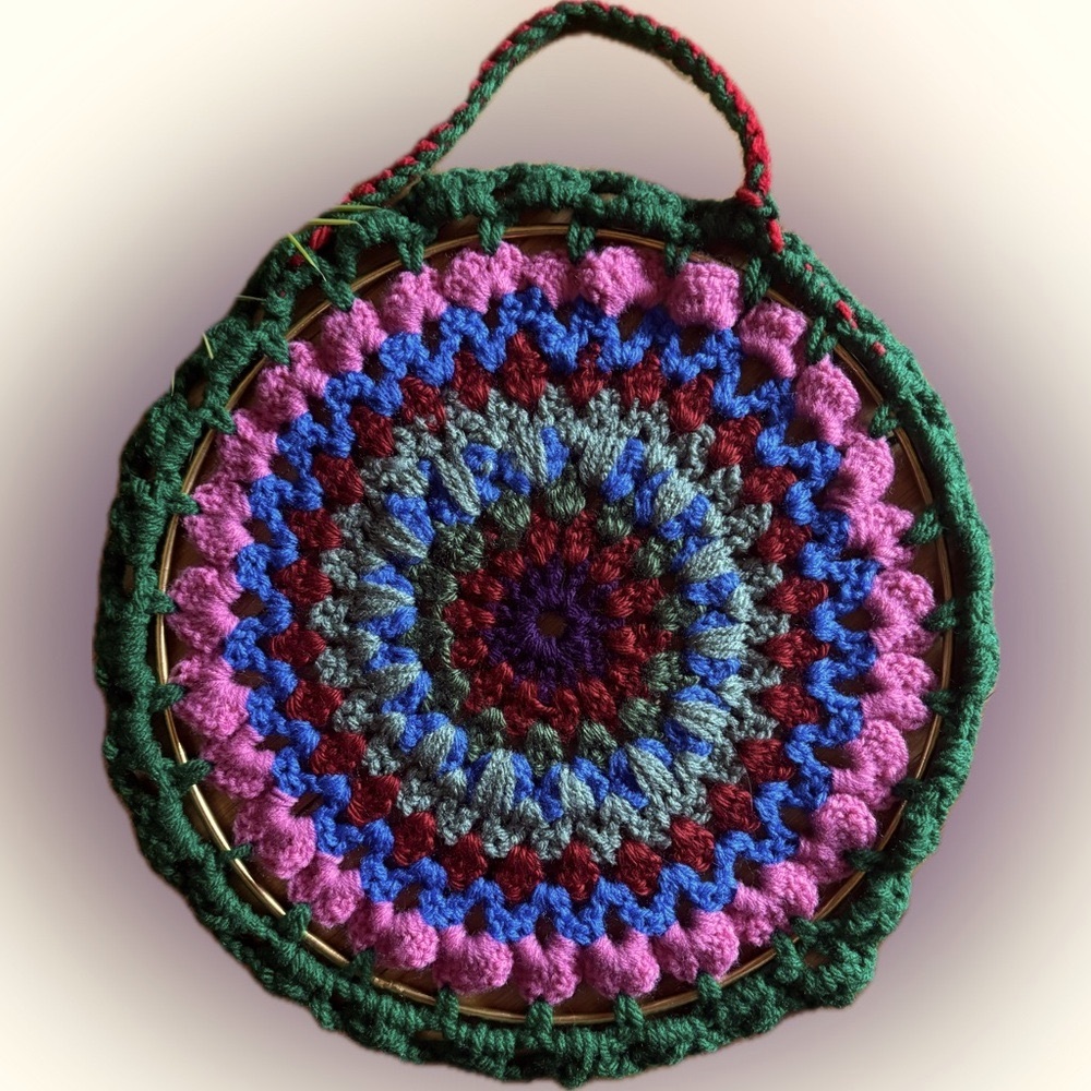Handmade Crochet Medallion - Picture 1 of 3